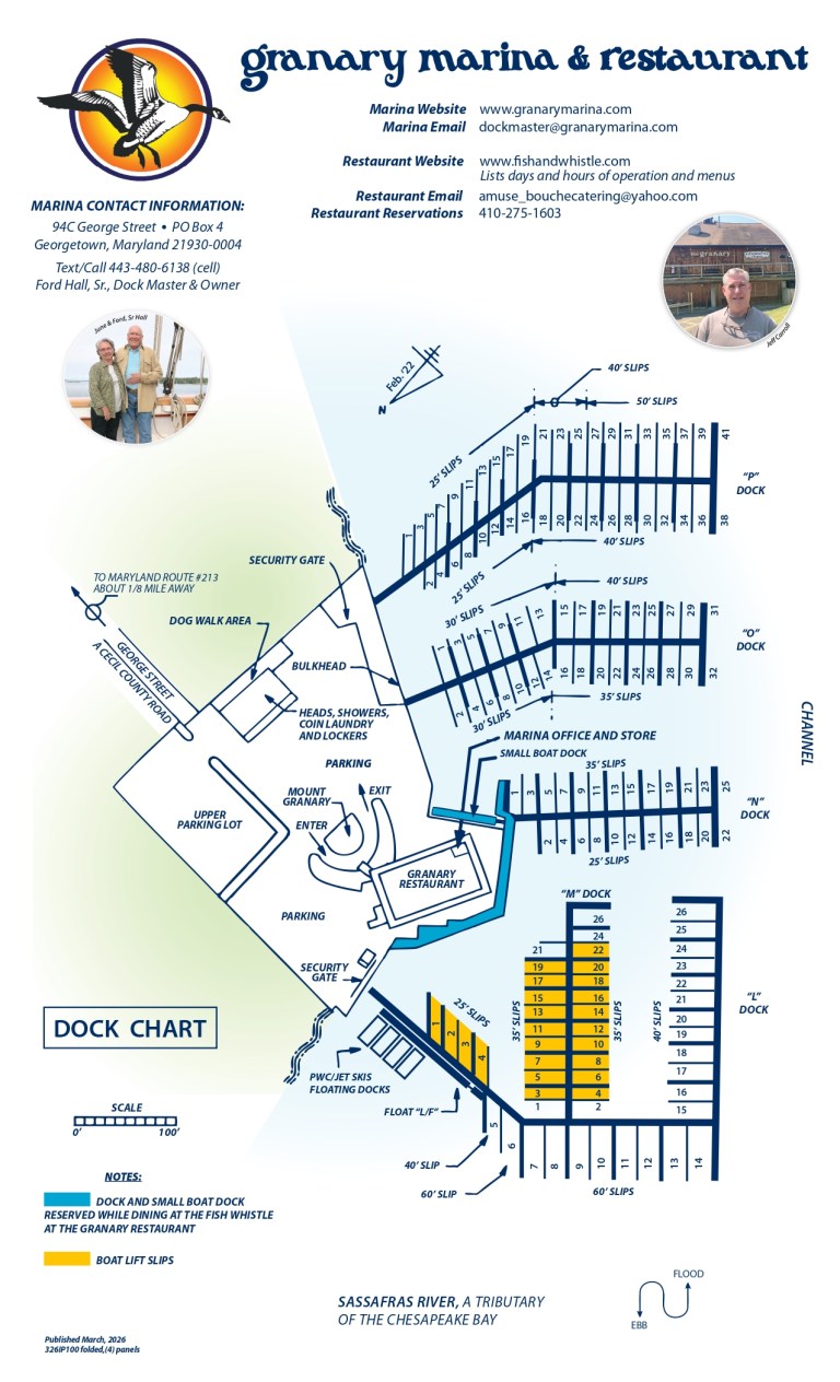 State Dock Map Dock Chart – Granary Marina